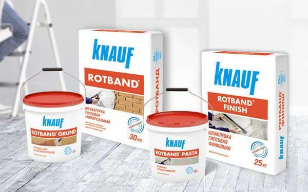 Mixture Rothband - one of the best materials for leveling the ceiling