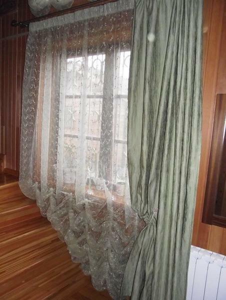 A universal option for any room - curtains with kuliska