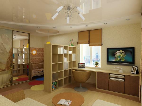 Padarīt dzīvojamā-bērnu mājīgs un funkcionāls, var būt saistīts ar praktisku un kompaktu mēbeles