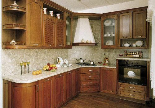 Kitchen ontwerp in Art Nouveau-stijl