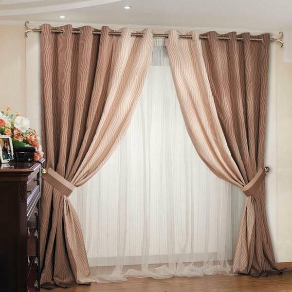 With the purpose of decorating a modern interior, you can use a curtain with eyelets, which not only is able to give warmth for a comfortable room, but also will change the interior