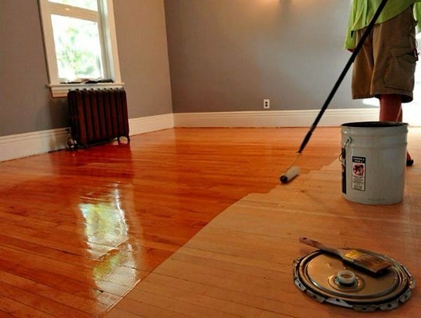 Urethane-alkyd lacquer coating can be used for floor