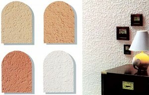 Variety of decorative plaster
