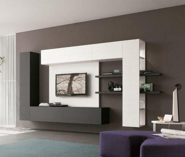 Mini fal a nappaliban: egy olcsó kis fotó minimalista, szögletes kicsi a helyiség, kompakt és helytakarékos