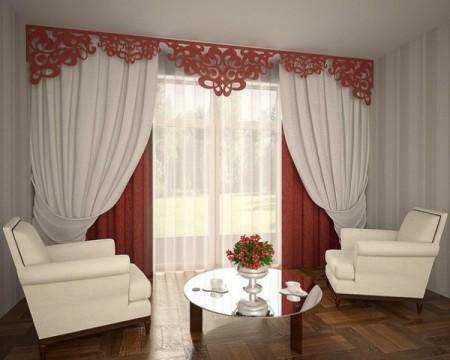 Creative lambrequins will not only decorate your window, but also make the curtains and the room more original