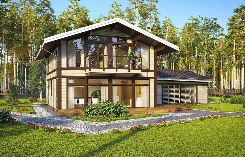 Prosjekter av tømmerhus for permanent oppholds: bygge boliger