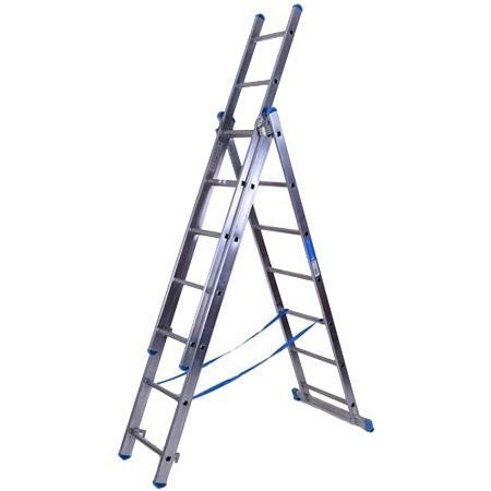 The three-section ladder is quite popular today, as it is often used for household purposes
