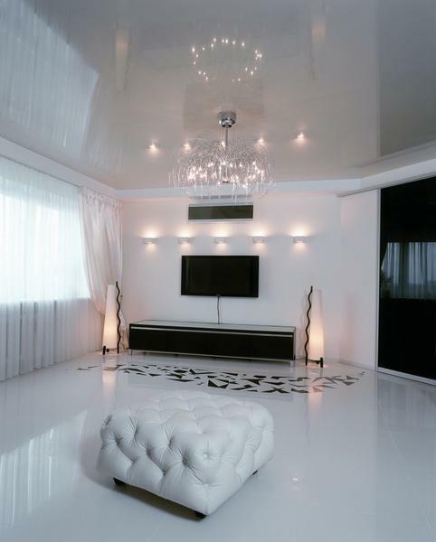 Stretch ceilings differ from each other not only in color, but also in texture, style and other parameters