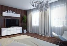 besar TV-on-putih-cabinet-in-the-kamar tidur