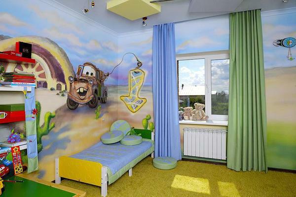 Among the children, wallpaper with cars, which children saw in cartoons