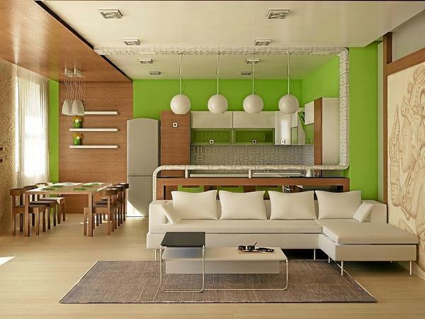Guhnya v kombinácii s obývacou izbou - pohodlný, štýlový a originálny