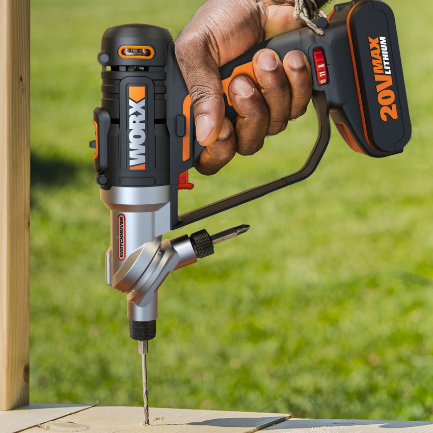 Si el destornillador está equipado con una función de impacto, puede perforar agujeros con él no solo en madera, sino también en concreto.