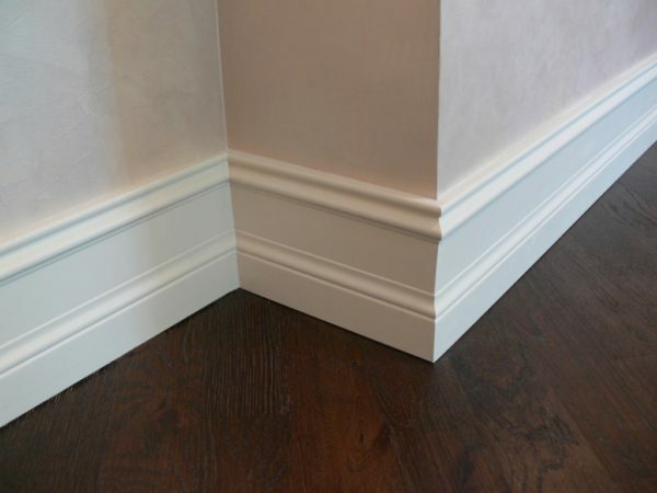 If the installation is correct, then after installing the skirting it looks perfect