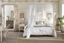 Şık-romantik-yatak-tasarım-ile-perdeler
