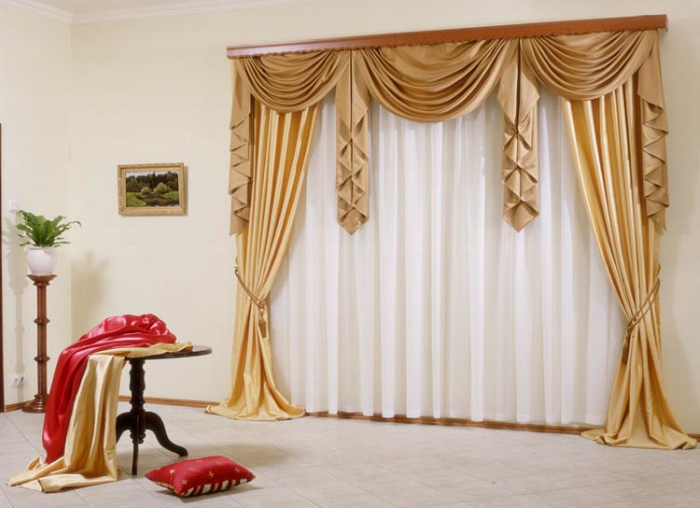 Pelmets soveværelse: foto lambrekenchika, gardiner mappe gardin design