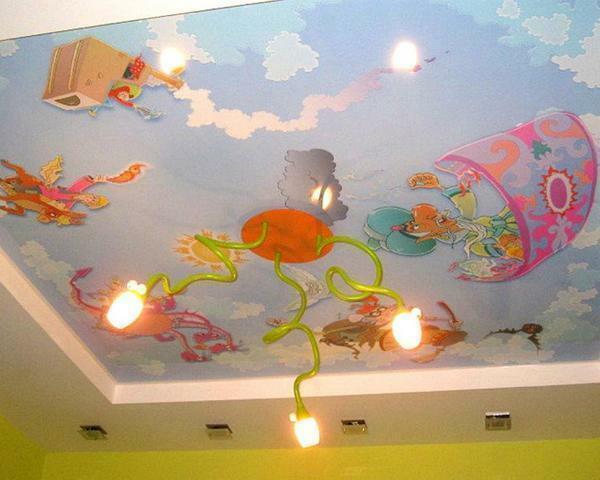 Photopic on the ceiling will make the children