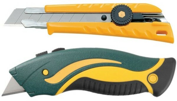 Drywall knives can have different configurations