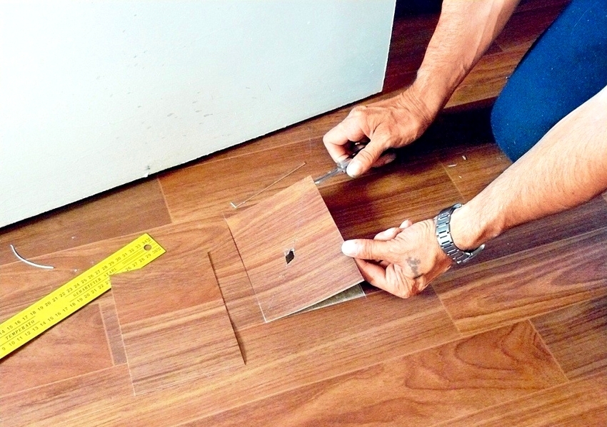 It is not recommended to use the cold method if linoleum with insulation