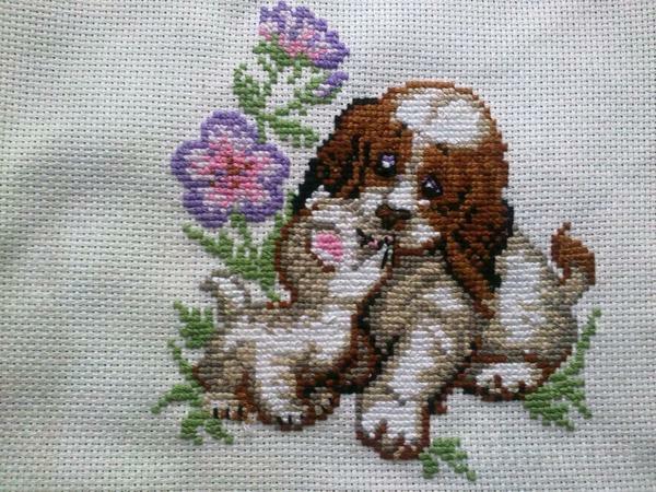 For cross-stitch embroidery cotton or linen fabric