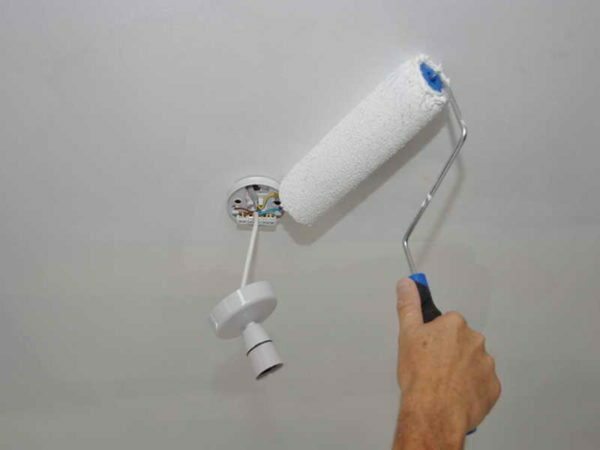 Polyvinylacetát povlaky sa zvyčajne používajú pre lakovanie stropov