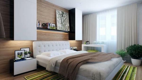 The design of a small bedroom should be cozy, comfortable and functional