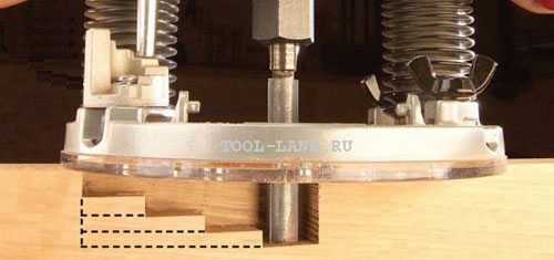 Maximálna hĺbka ponorenia smerovača je v 30-60 mm
