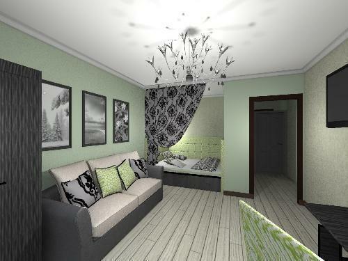 Moderan dizajn će pružiti priliku za organski kombinirati spavaću i dnevnu sobu