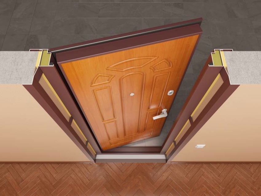 A dekoratív szalag felszerelése után az ajtót vissza kell szerelni
