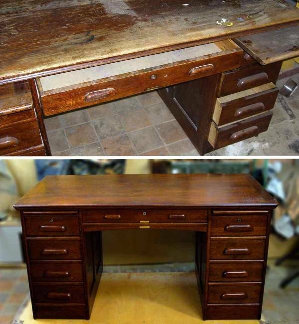 Oude Sovjet-meubels zijn heel gemakkelijk te restaureren dankzij eenvoudige vormen