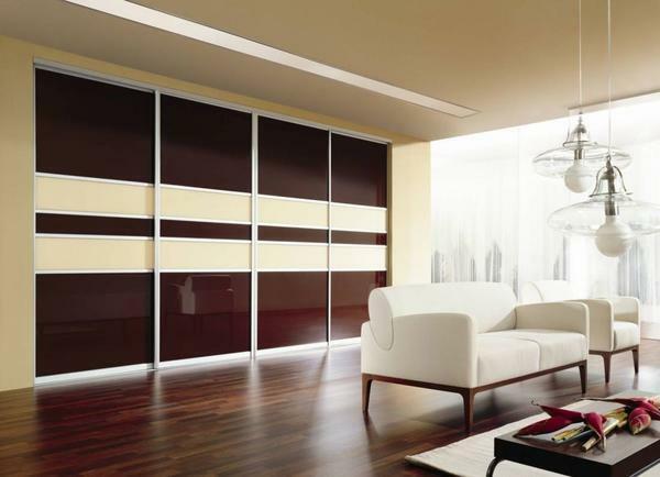 Decorate the interior of the guest room with a beautiful sliding door wardrobe with mirrored sliding doors