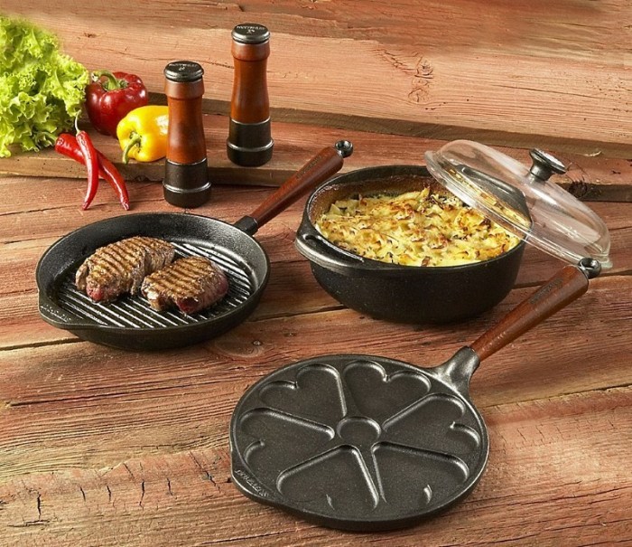 Types of cast iron cookware