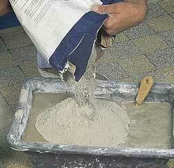 Consumption of materials on the plaster