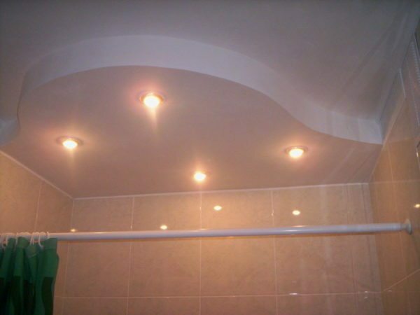 Duplex plasterboard ceiling in the bathroom? Why not?