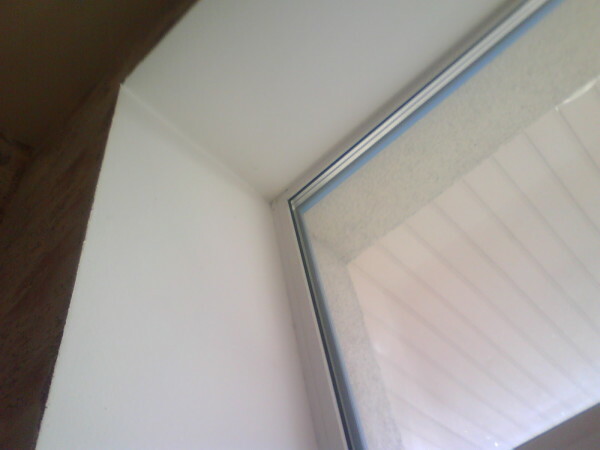 EXAMPLE finishing plastering window opening