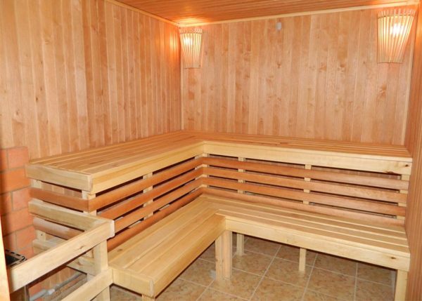 Bagni Finitura interna: opzioni per interior design sauna e sale relax, video e foto