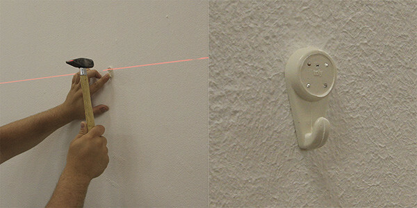 Installation of the hook with the help of the considered equipment