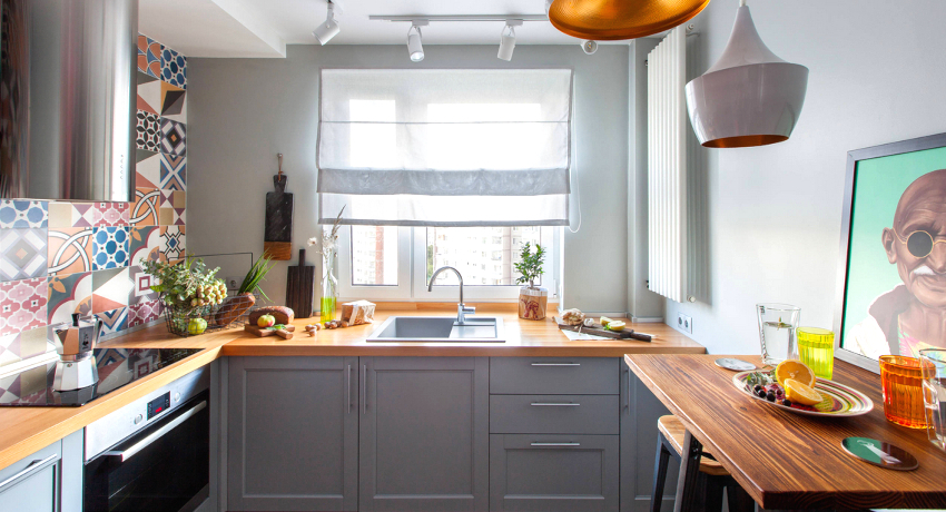 Sill-benkeplate på kjøkkenet: alternativer for å skape ekstra plass