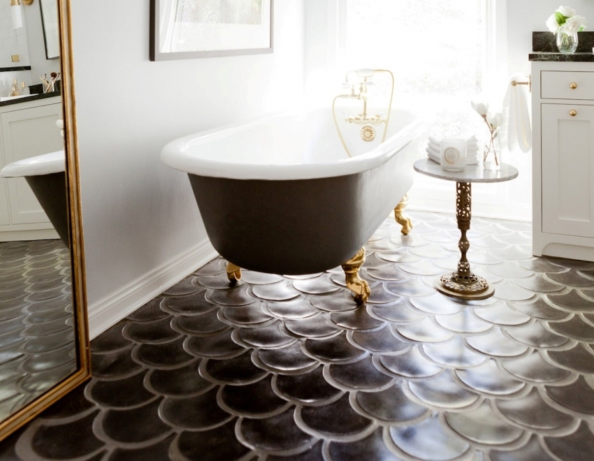 Tiles for the bathroom: design, photo and recommendations on the choice