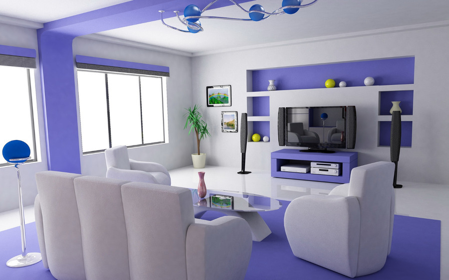 Wohnzimmer mit Erker Design: bereit Innenarchitektur
