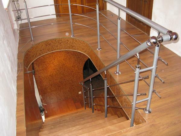 In the modern interior of almost any room perfectly fit welded metal railing
