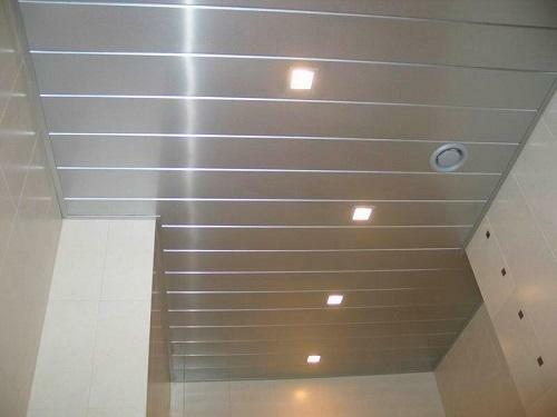 Aluminum ceiling - practical and durable coating, which does not require special maintenance during operation