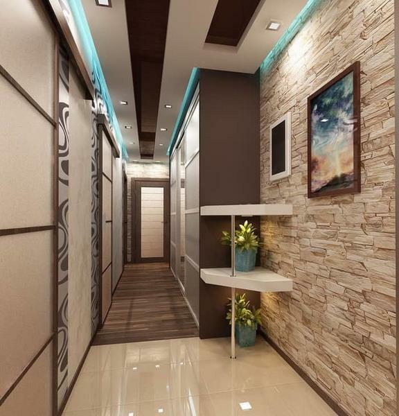 Many apartment owners face difficulties in choosing the finishing material for the ceiling in the corridor