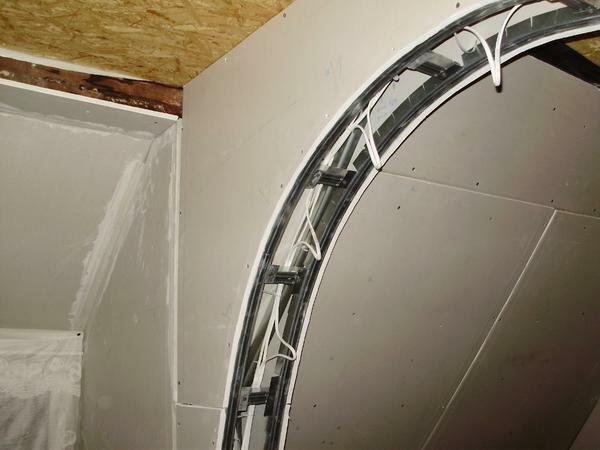 You can create an arch on your own, the main thing is to install the profile and drywall sheets correctly and reliably