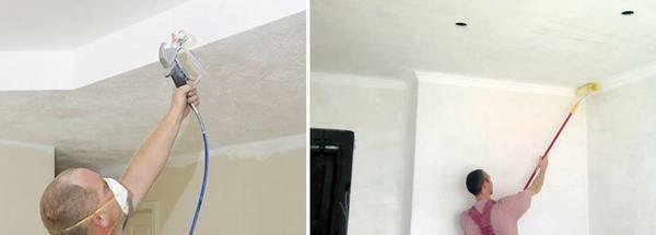 Many owners of apartments decide not to bother with the finish for the ceiling: they just paint it, whitewash or wallpaper