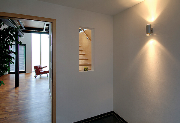 Nes jei prieškambario koridorius yra idealus armatūra, lubų arba sienos lempa