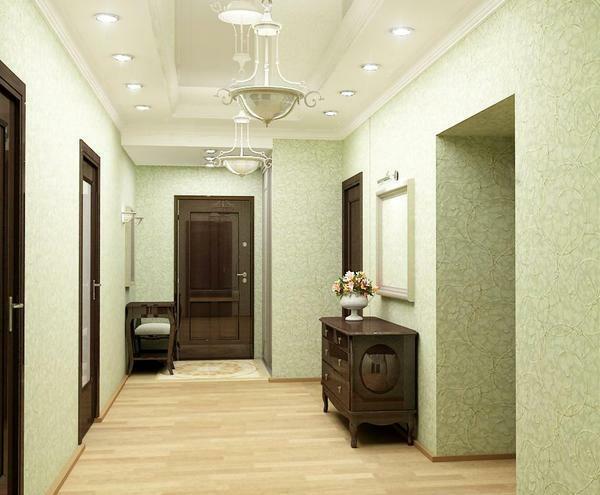 A practical option is green wallpaper, which does not show any minor pollution