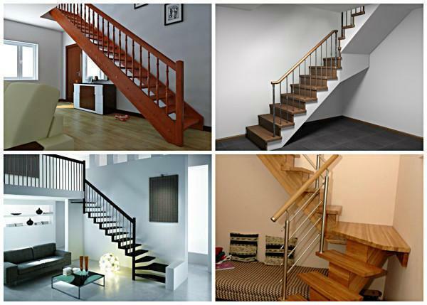 Several types of stairs to the second floor
