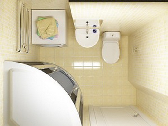 Kúpeľňové dizajnové malá izba