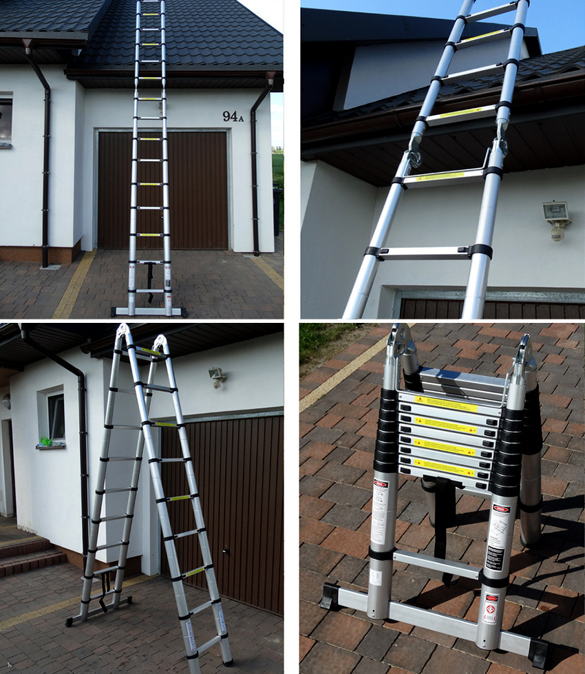 Today it is not difficult to choose a telescopic ladder from many manufacturers. 
