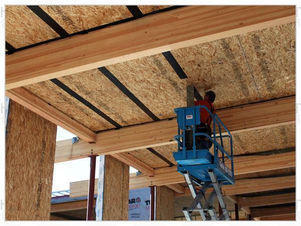 Vezivo strop OSB drva odbora može biti izvedena s debljinom od 0,5 do 3 cm